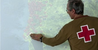 Simulacro de emergência junta Cruzes Vermelhas Portuguesa, Espanhola e Francesa